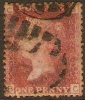 Great Britain 1858 1d Red - Plate 178. SG44.