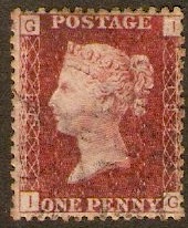Great Britain 1858 1d Red - Plate 194. SG44.