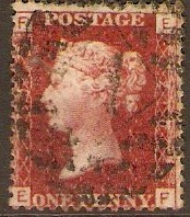 Great Britain 1858 1d Red - Plate 210. SG44.