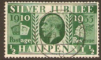 Great Britain 1935 d Green - Silver Jubilee Series. SG453.