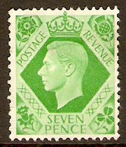 Great Britain 1937 7d. Emerald-Green. SG471.
