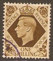 Great Britain 1937 1s. Bistre-Brown. SG475. - Click Image to Close