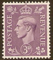 Great Britain 1941 3d Pale violet. SG490.
