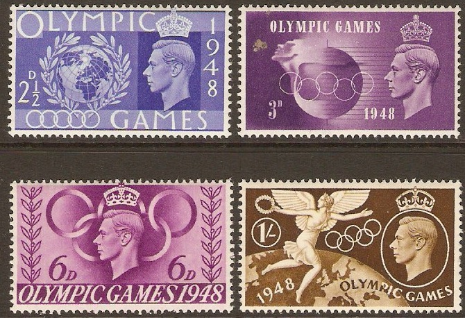 Great Britain 1948 Olympic Games Set. SG495-SG498.