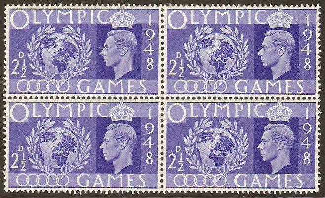 Great Britain 1948 2d Olympic Games Series. SG495.