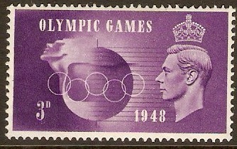 Great Britain 1948 3d Olympic Games Series. SG496.