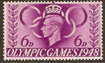 Great Britain 1948 6d Olympic Games Series. SG497.