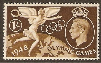Great Britain 1948 1s Olympic Games Series. SG498.