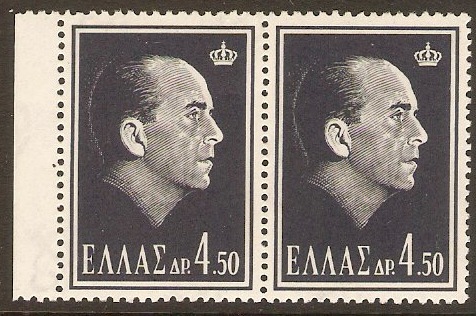 Greece 1964 4d.50 Death of Paul I Series. SG945.