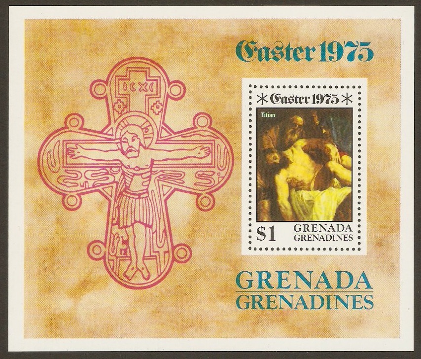 Grenadines 1975 Easter Paintings Sheet. SGMS67.