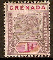 Grenada 1895 1d Mauve and carmine. SG49.