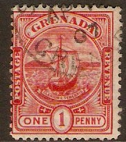 Grenada 1906 1d Red. SG78.