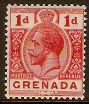 Grenada 1913 1d Red. SG91.