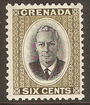 Grenada 1951 6c Black and olive. SG178.
