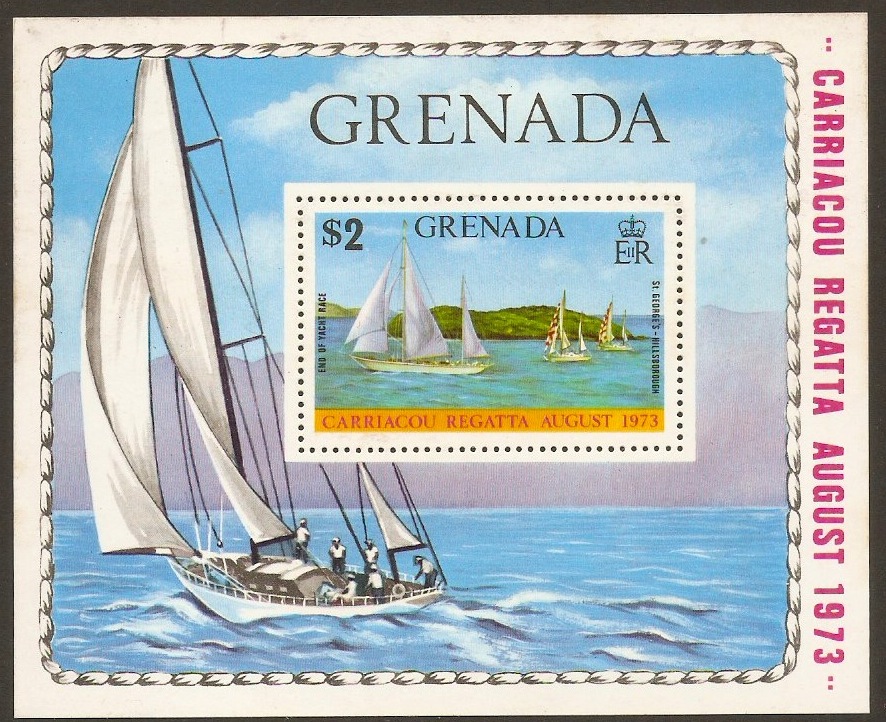 Grenada 1973 Sailing Regatta Sheet. SGMS572.