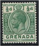 Grenada 1913 ½d. Green. SG90.