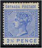 Grenada 1883 2½d. Ultramarine. SG32.