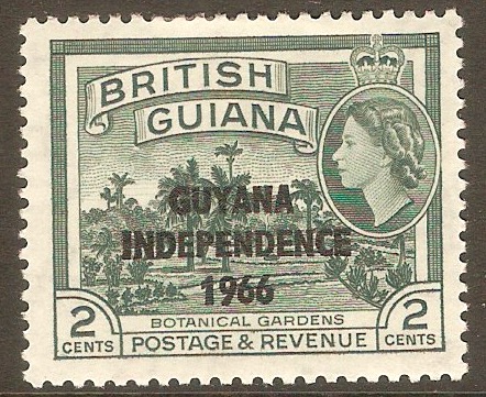 Guyana 1966 2c Myrtle-green. SG378.