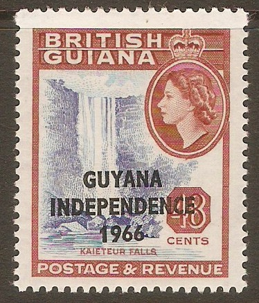 Guyana 1966 48c Bright ultramarine and Venetian red. SG394.