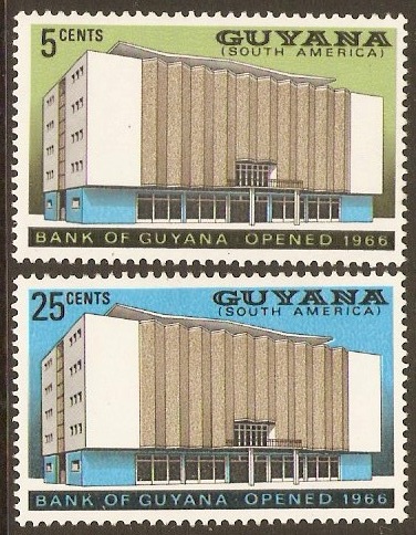 Guyana 1966 Bank Opening Set. SG412-SG413.