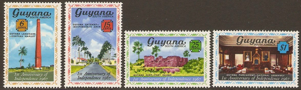 Guyana 1967 Independence Anniversary. SG416-SG419.