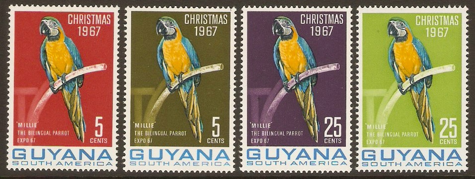 Guyana 1967 Christmas Stamps. SG441-SG444.