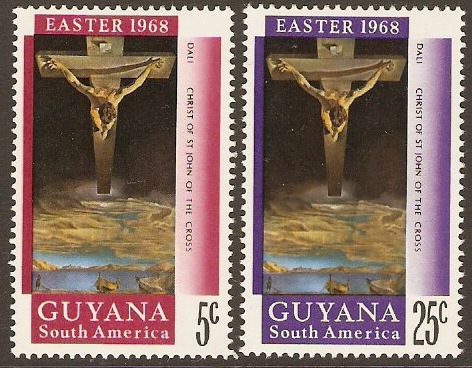 Guyana 1968 Easter Stamps. SG463-SG464.