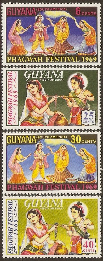 Guyana 1969 Phagwah Festival Set. SG477-SG480.