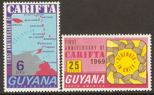 Guyana 1969 "CARIFTA" Set. SG500-SG501.