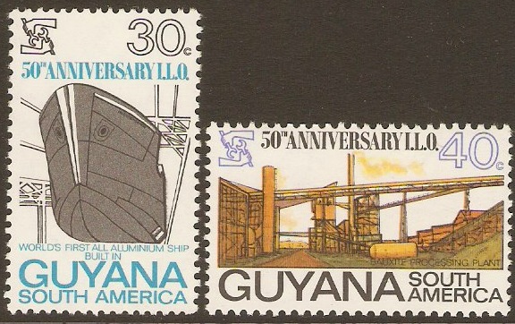 Guyana 1969 ILO Anniversary Set. SG502-SG503.