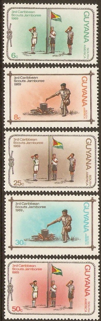 Guyana 1969 Scouting Set. SG504-SG508.