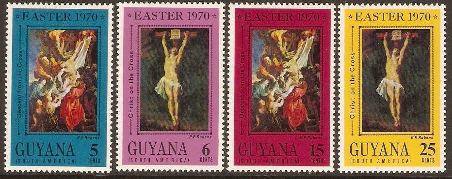 Guyana 1970 Easter Painting Set. SG519-SG522.