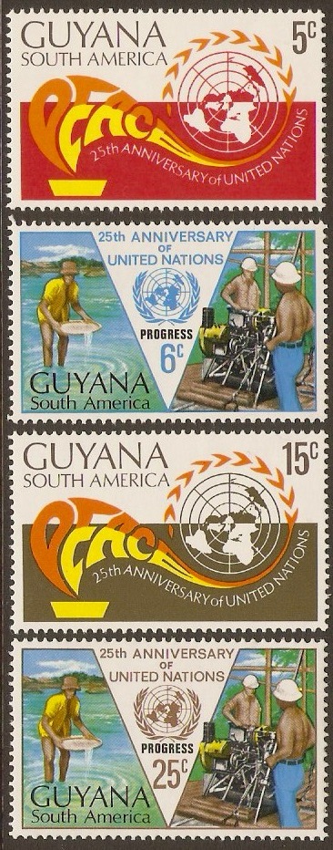 Guyana 1970 UN Anniversary. SG523-SG526.