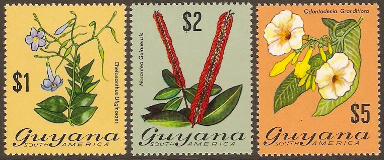 Guyana 1971 Flowering Plants Series. SG554-SG556.