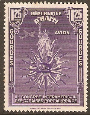 Haiti 1941 1g.25 Bright violet. SG342.
