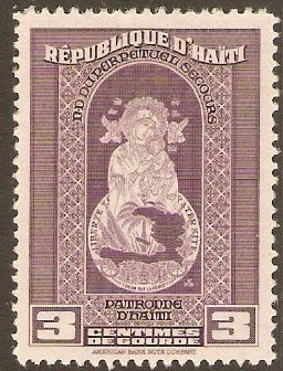 Haiti 1942 3c Dull purple. SG343.