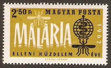 Hungary 1962 2fo.50 Malaria Eradication Stamp. SG1816.