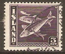 Iceland 1939 3a Deep violet. SG243a.