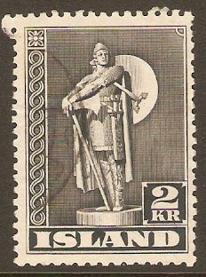 Iceland 1939 2k Grey. SG254a.