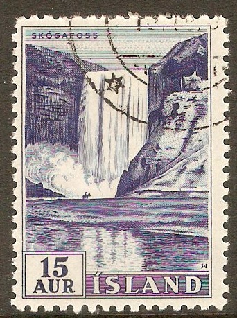 Iceland 1956 15a Deep ultramarine. SG335.