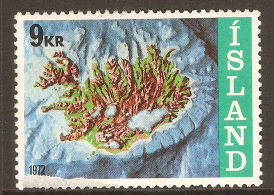 Iceland 1972 9k Offshore Claims stamp. SG499.