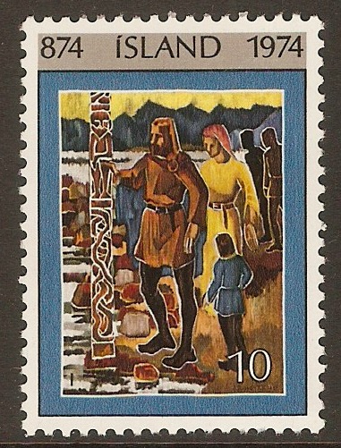 Iceland 1974 10k Settlement Anniversary series. SG516.