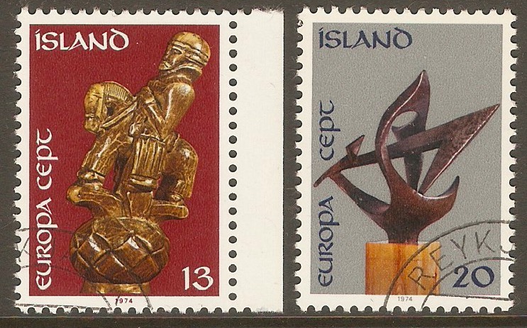 Iceland 1974 Europa Stamps set. SG527-SG528.