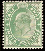 India 1902 a Green. SG122.