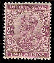 India 1911 2a Reddish purple. SG167.