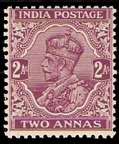 India 1911 2a Bright reddish violet. SG169.