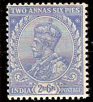 India 1911 2a.6p Ultramarine. SG170
