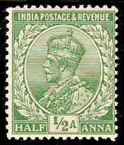 India 1926 a Green. SG202.