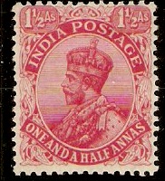 India 1926 1a Rose-carmine. SG204.