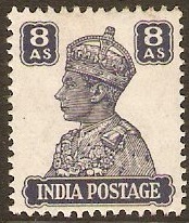 India 1940 8a Slate-violet. SG275.
